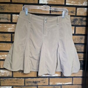 Athleta Stretch Whatever Skort‎ / Skirt Tan Brown Women's Size 8P Tennis Casual